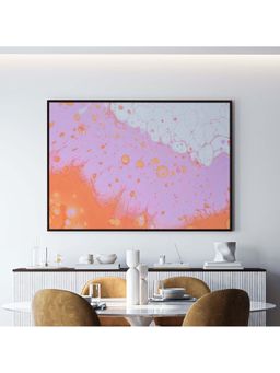 ARTCREST - Drops Of Abstract Painting Black Box Framed Canvas