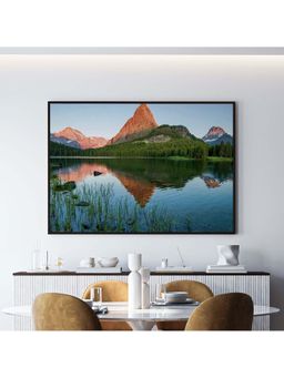 ARTCREST - Early Morning Yawn Painting Black Box Framed Canvas