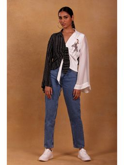 Masaba - Black & White Mayfly Knot Shirt