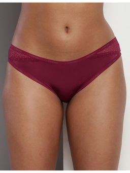 Calvin Klein - Women Self Design Bikini - Wine