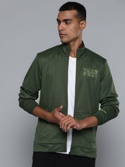 Alcis - Men Olive Running Bomber Jacket