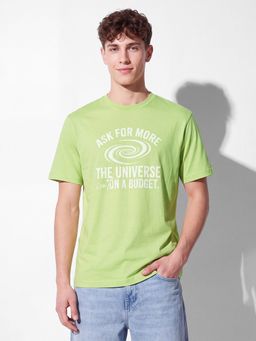 max - Green Men's Printed T-Shirt