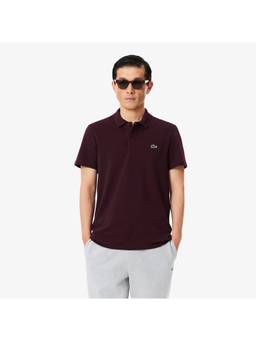 Lacoste - Refined Style Brown Regular Fit Cotton Blend Polo T-Shirt