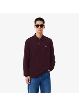 Lacoste - Versatile Pick Brown Classic Fit Long Sleeved L.12.12 Polo T-Shirt