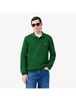 Lacoste - Contemporary Style Green Classic Fit Long Sleeved L.12.12 Polo T-Shirt