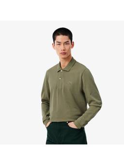 Lacoste - Polished Essential Green Classic Fit Long Sleeved L.12.12 Polo T-Shirt