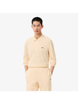 Lacoste - Easy Style Beige Classic Fit Long Sleeved L.12.12 Polo T-Shirt