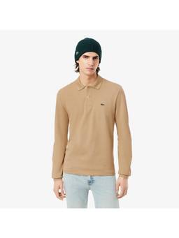 Lacoste - Refined Essential Beige Classic Fit Long Sleeved L.12.12 Polo T-Shirt