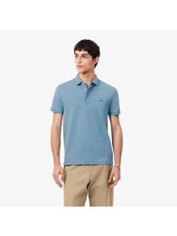 Lacoste - Classic Style Blue Regular Fit Paris Stretch Pique Polo T-Shirt