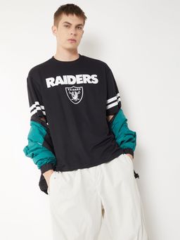 max - Black Men Printed T-Shirt