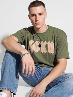 max - Green Men Oversized Goku T-Shirt