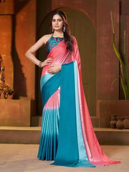 Garden VARELI - Multicolor Ombre Printed Saree Without Blouse