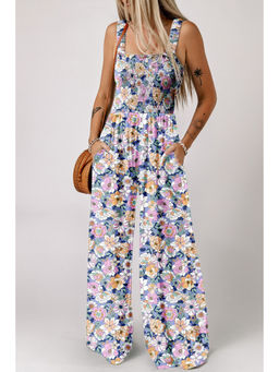 PARTIQ - Women Blue Floral Print Jumpsuit