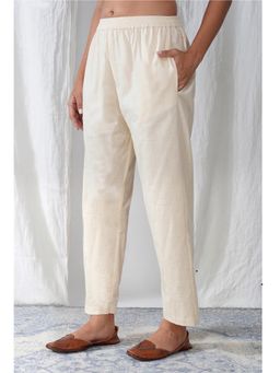 Bcz Style - Cream Solid/Plain Regular Pant