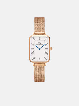 Daniel Wellington - Women Analogue Rectangular White Dial Watch- DW00100687K
