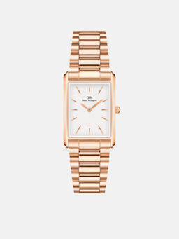 Daniel Wellington - Women Analogue Rectangular White Dial Watch- DW00100699K