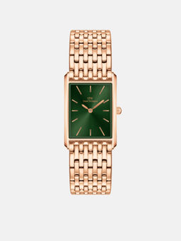 Daniel Wellington - Women Analogue Rectangular Green Dial Watch- DW00100704K