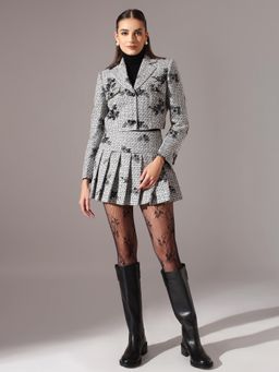 VOLCAPE - Rebecca Grey Blazer with Skirt (Set of 2)