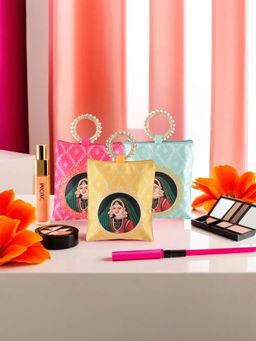 Kuber Industries - 3 Pcs Silk Handle Clutch- Multi-Color