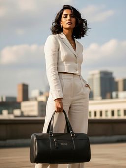 VISMIINTREND - Unisex Vegan Leather Duffle Bag