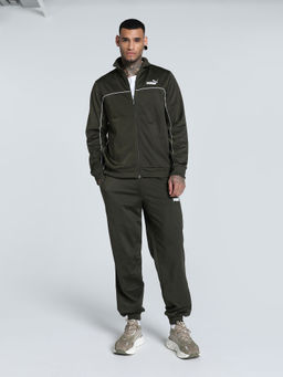 Puma - Poly Piping Men's Green Tracksuit (Set of 2)