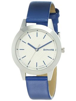 Sonata - Round Dial Analog Watch for Women_NP87019SL15
