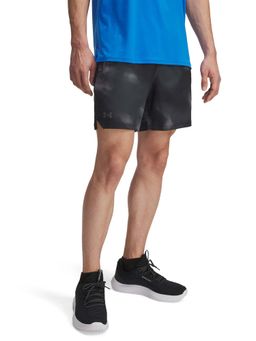 Under Armour - Black Printed Mid Waist Shorts