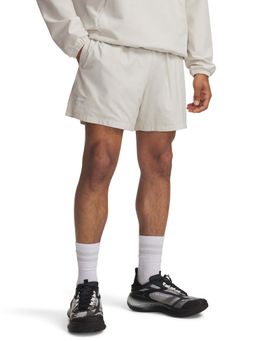 Under Armour - White Solid Mid Waist Shorts
