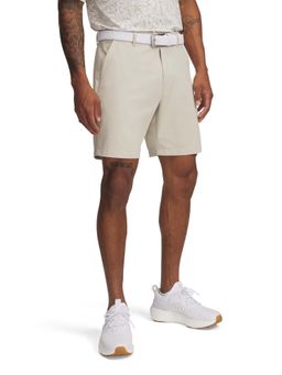 Under Armour - Beige Solid Mid Waist Shorts
