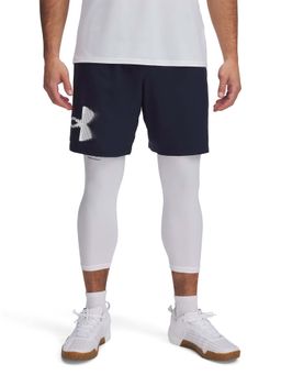 Under Armour - Navy Blue Solid Mid Waist Shorts