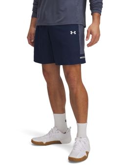 Under Armour - Blue Solid Mid Waist Shorts
