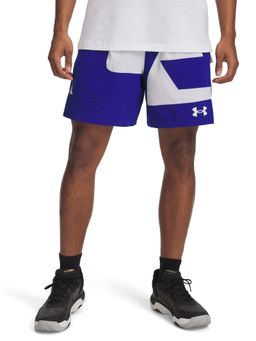 Under Armour - Blue Colorblock Mid Waist Shorts