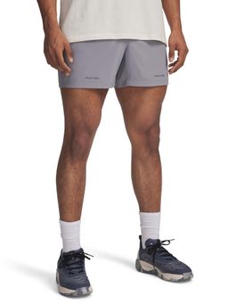 Under Armour - Grey Solid Mid Waist Shorts