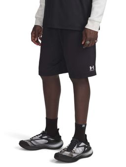Under Armour - Black Solid Mid Waist Shorts