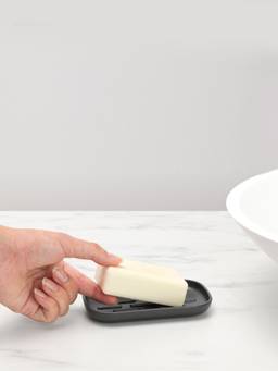 Brabantia - Premium Bathroom Soap Dish Holder, Dark Grey
