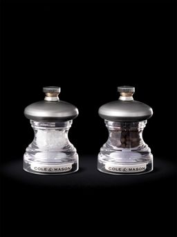 Cole & Mason - Precision Button Salt & Pepper Mills for thinKitchen, Set of 2, 65 mm