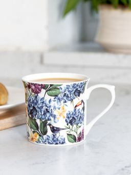 KitchenCraft - Country Floral Fluted Mug For thinKitchen, 300ml
