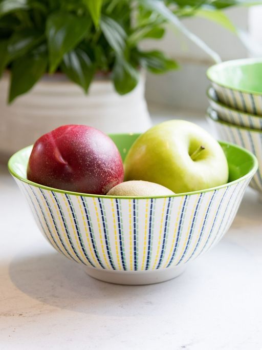 KitchenCraft Moroccan Style Glazed Stoneware Bowls For thinKitchen Multi-Colour Ceramic Bowls