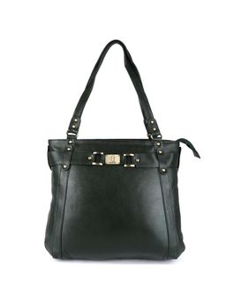 HiLEDER - Women Green Leather Handbag (M)