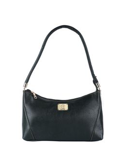HiLEDER - Women Green Leather Textured Handbag (M)