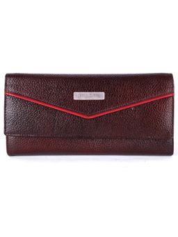 HiLEDER - Women Brown Stylish Genuine Leather Purse Wallet (M)