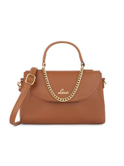 Lavie - Women's Bloom Chain Flap Satchel (TAN) (L)