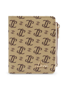 Lavie - Women's Chic Monogram LL Print Small Bifold Wallet (taupe) (S)