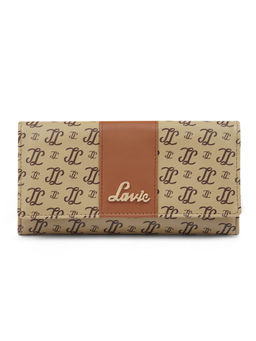 Lavie - Women's Trifiano Monogram LL Print Trifold Wallet (Taupe) (L)