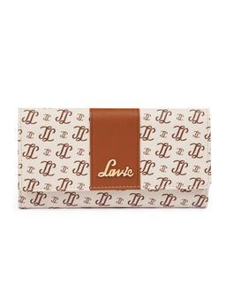 Lavie - Women's Trifiano Monogram LL Print Trifold Wallet (Offwhite) (L)