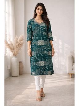 Autumnlane - Barnali Pine Printed Kurta
