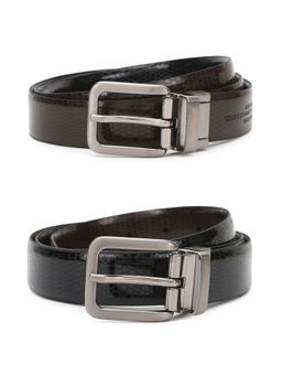 Peter England - Black Reversible Belt