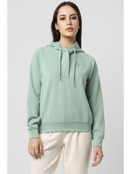 Van Heusen - Women Green Solid Hoodie