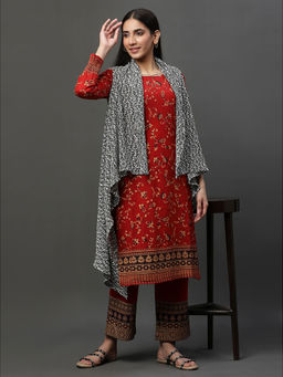 Aurelia - Black And White Asymmetrical Winter Shrug