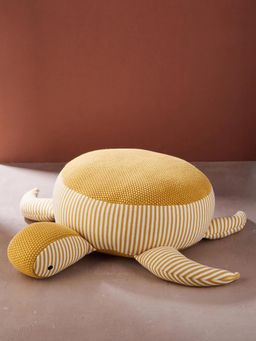 Fabindia - Yellow Knitted Cotton Polyfill Turtle Toy (2-6 Years)